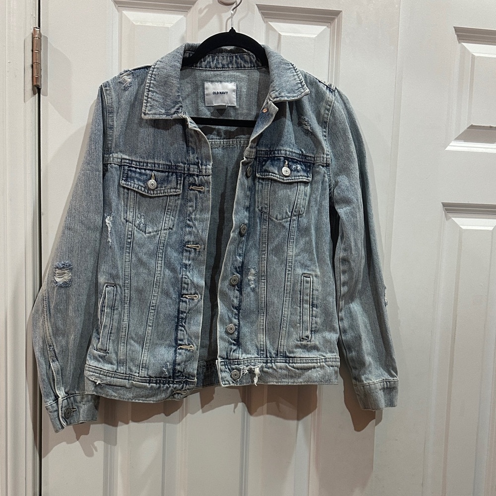 NWOT Old Navy Light Blue Denim Jacket size S - Picture 1 of 9